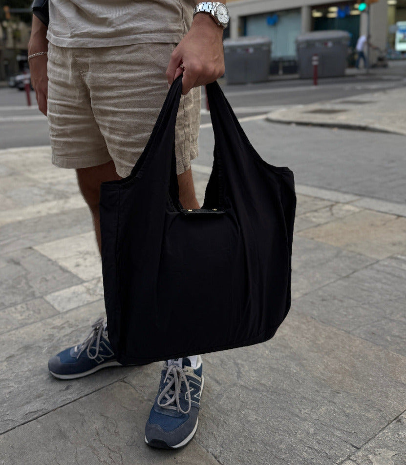 Keychain Reusable Shopping Bag — Large Capacity Nylon Tote, Portable Handheld & Shoulder Eco Bag