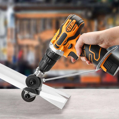 Metal Plate Cutting Machine Drill Bit Accessory Electric Drill Scissors Cutter for Iron White Board Steel Copper Aluminum Durable Titanium Alloy Safe Precision Cutting