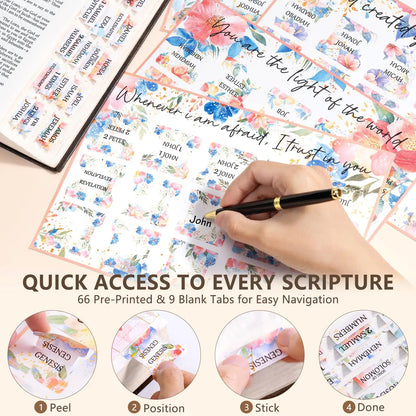 【Your Exclusive Discount】Bible Cover Case for Women Large Bible Bag, Bible Study Supplies Journaling Kit Quilted Church Bag with Handle, Puffer Carrying Case w/Tabs Accessories Easter Mothers Day Christian Gifts for Women Mom