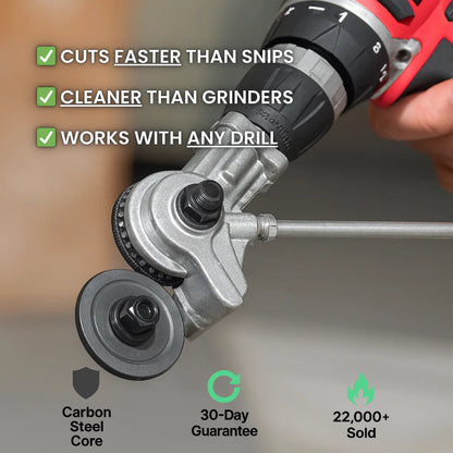 Metal Plate Cutting Machine Drill Bit Accessory Electric Drill Scissors Cutter for Iron White Board Steel Copper Aluminum Durable Titanium Alloy Safe Precision Cutting