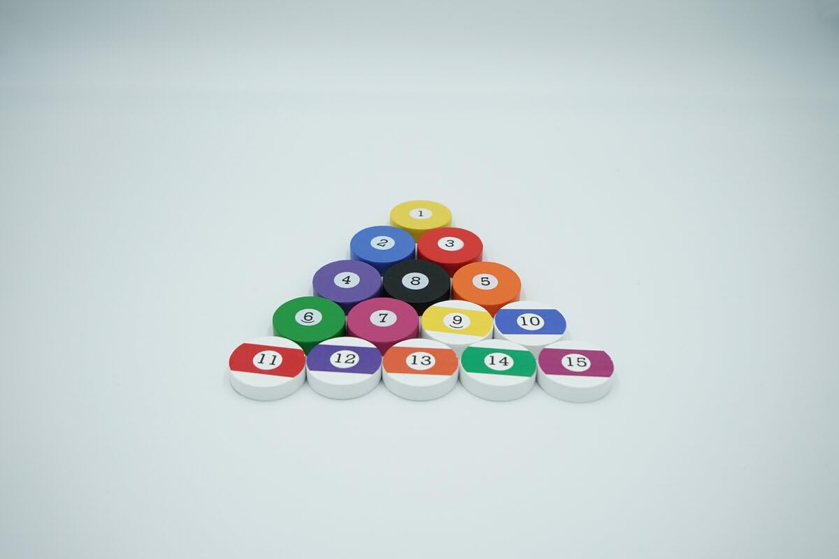 Rotating Finger Pool™ – Wooden Tabletop 8-Ball Game