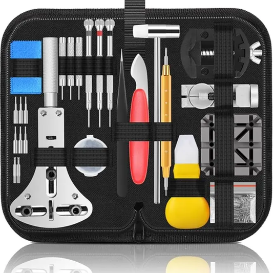 Watch Repair Tool Kit - Watch Battery Replacement & Strap Disassembly Tools, Case Opener, Spring Bar & Pin Remover`