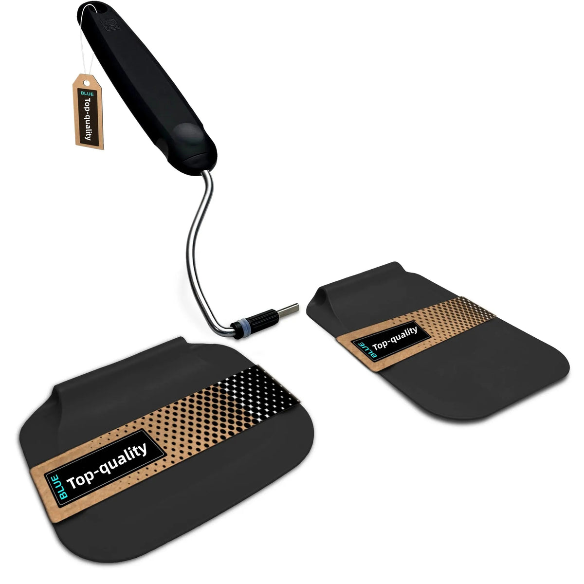 Spatula with adjustable angles, a must have kitchen gadget! Kitchen accessories should serve a purpose! Perfect for Air Fryers, griddles and everything in-between! Includes 2 Spatula heads made from PPSU - BPA/BPS and PFAS free. Non-Toxic