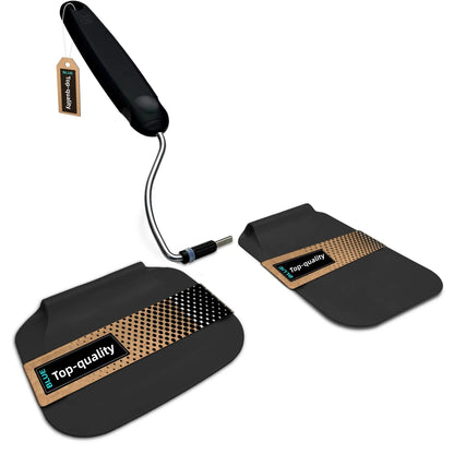 Spatula with adjustable angles, a must have kitchen gadget! Kitchen accessories should serve a purpose! Perfect for Air Fryers, griddles and everything in-between! Includes 2 Spatula heads made from PPSU - BPA/BPS and PFAS free. Non-Toxic